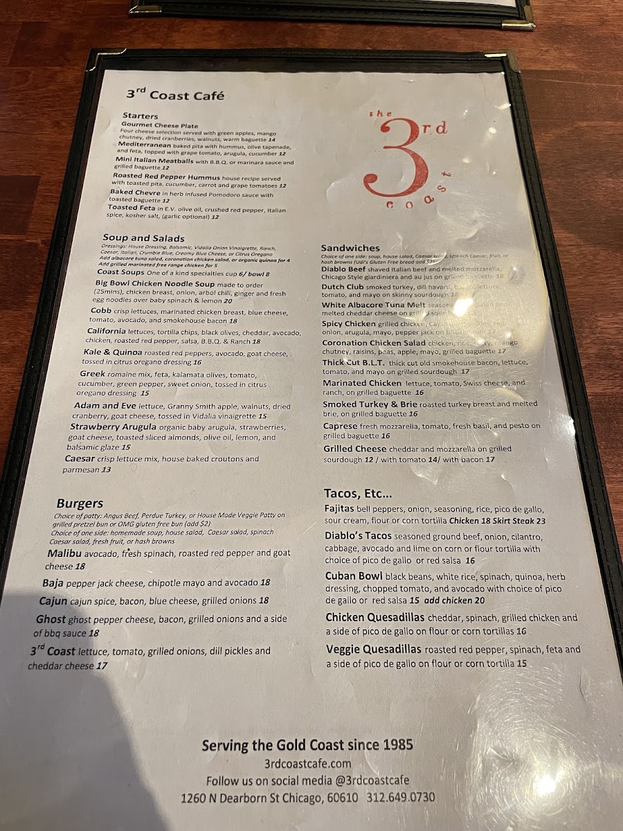 3rd Coast Cafe Menu - Image 4